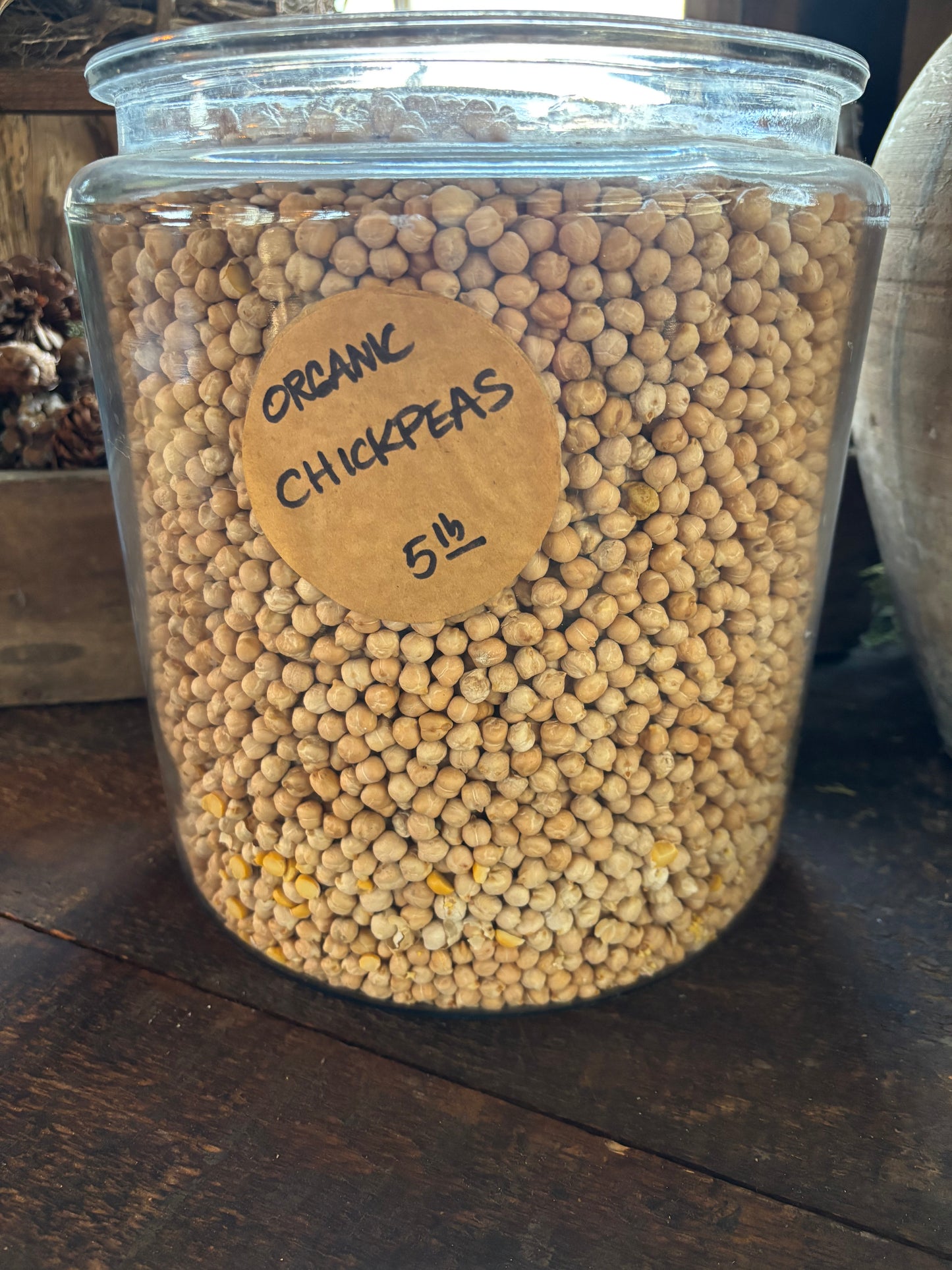 Organic Raw Chickpeas- Dried, 3lb