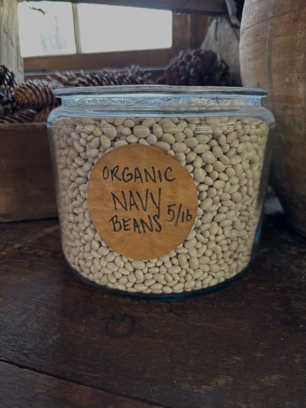 Organic Navy Beans- Dried, 3lb